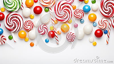 sweet white candy food Cartoon Illustration