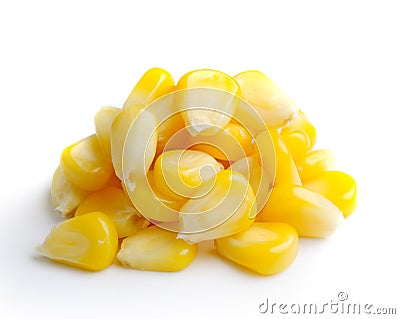 Sweet whole kernel corn Stock Photo