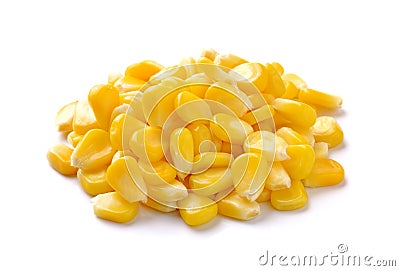 Sweet whole kernel corn Stock Photo