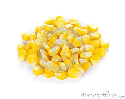 Sweet whole kernel corn Stock Photo