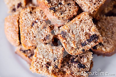 Sweetbread cake fruitcake traditional Caribbean desert Trinidad and Tobago food Stock Photo