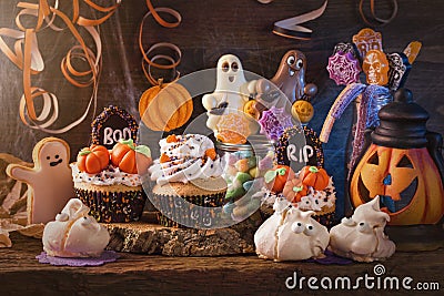 Sweets for halloween party Stock Photo