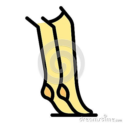 Swelling stockings icon vector flat Vector Illustration