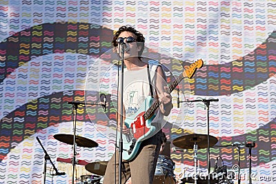 Swim Deep (indie pop band) in concert at FIB Festival Editorial Stock Photo