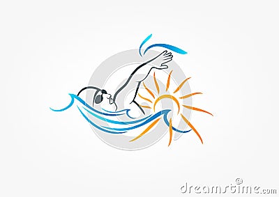 Swim Vector Illustration