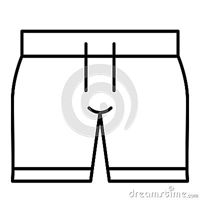 Swim trunks icon, Summer vacation related vector Vector Illustration