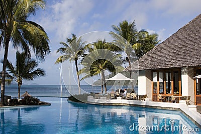 A swim-up bar at Hamilton Island in the Whitsundays Stock Photo