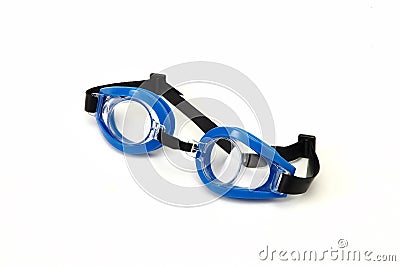 Swimmer eyeglass Stock Photo