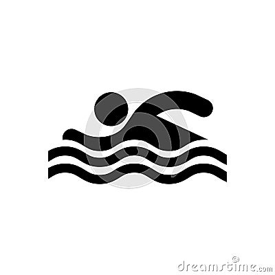 Swimmer icon. Beach and vacation icon vector illustration Vector Illustration