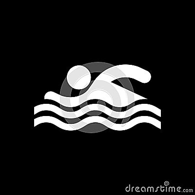 Swimmer icon. Beach and vacation icon vector illustration Vector Illustration