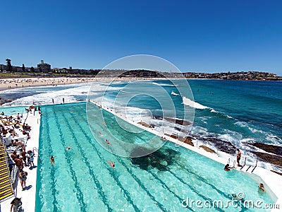 Bondi Icebergs Ocean Pool, Bondi Beach, Sydney, Australia Editorial Stock Photo