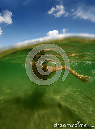 Swimming Stock Photo