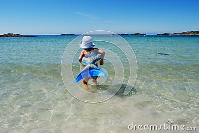 Swimming child Stock Photo