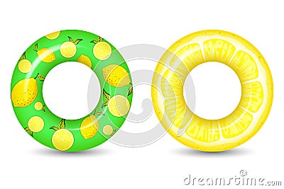 Rubber swimming ring Vector Illustration