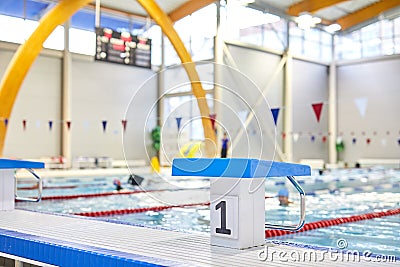 Swimming competitions Stock Photo