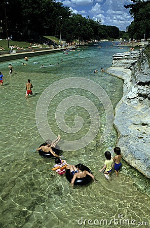 Swimming Fun Stock Photo