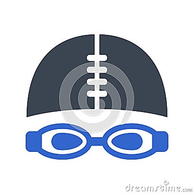 Swimming goggles icon Vector Illustration