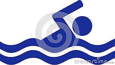 Swimming Icon Vector Illustration