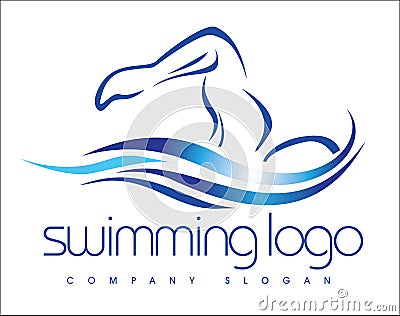 Swimming Logo Stock Photo