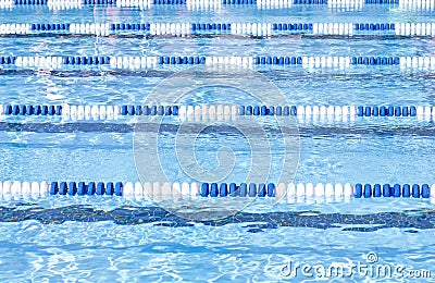 Swimming Pool Lanes Stock Photo
