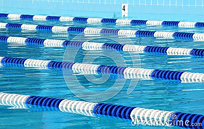 Swimming Pool Lanes Stock Photo