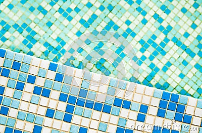 Swimming pool tile Stock Photo