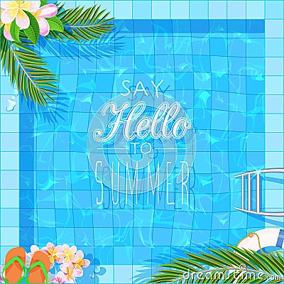 Swimming pool Vector Illustration