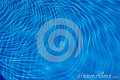 Swimming Pool Water Ripples and Waves Stock Photo