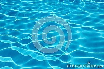 Swimming pool water sun reflection background. Ripple Water. Stock Photo