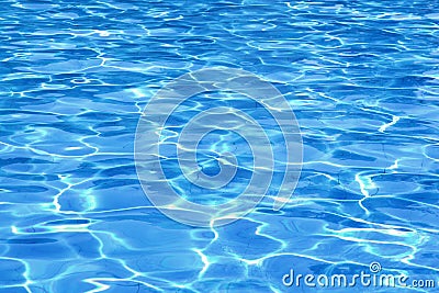 Swimming pool water surface Stock Photo