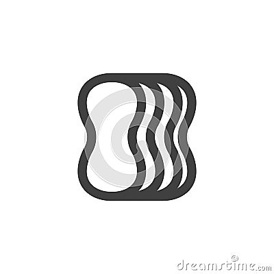 Swimming Pull Buoy line icon Vector Illustration
