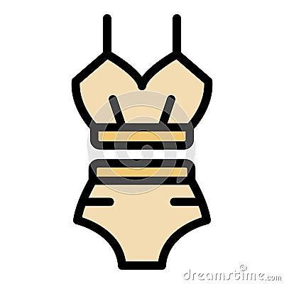 Swimming suit icon vector flat Vector Illustration