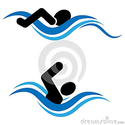 Swimming Vector Illustration