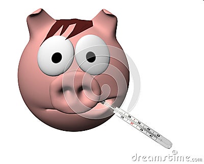 Swine flu Stock Photo