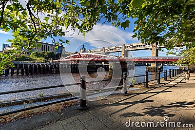 Swing Bridge, Newcastle, Tyne and Wear England UK Editorial Stock Photo