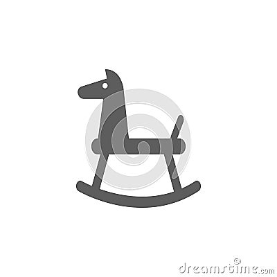 swing horse icon. Element of toys for mobile concept and web apps. Icon for website design and development, app development. Premi Vector Illustration