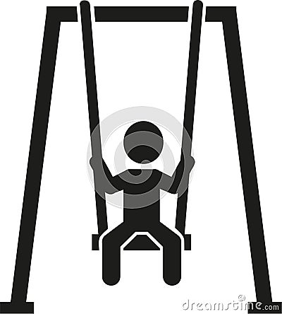 Swing icon playground Vector Illustration