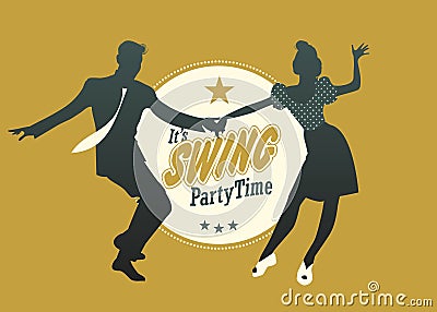 Swing Party Time Vector Illustration