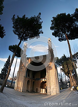 Swinging minarets Stock Photo