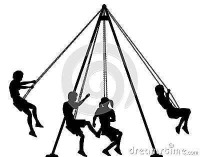 Swings Vector Illustration