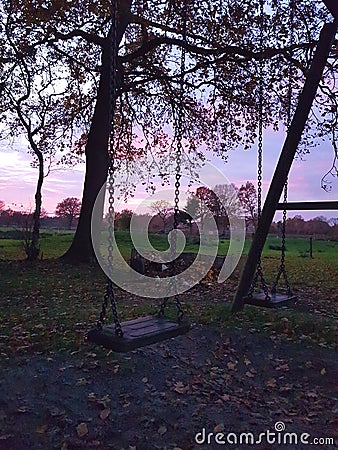 Swings & Sunsets Stock Photo