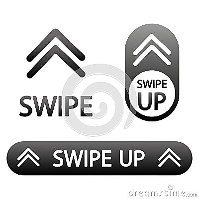 Swipe icons. Digital technology background. Communication, web, social network media, app button. Vector illustration. Vector Illustration