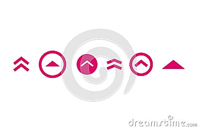 Swipe up insta story icon. Scroll arrow drag button, social media interface action icon Vector Illustration
