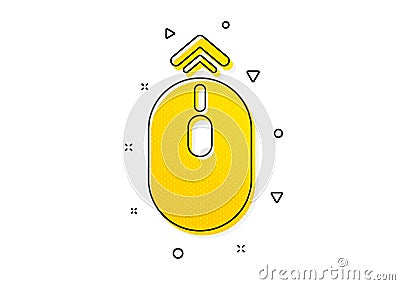 Swipe up mouse icon. Scrolling arrow sign. Landing page scroll. Vector Vector Illustration