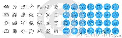 Swipe up, Website education and Safe time line icons pack. For web app. Color icon buttons. Vector Vector Illustration