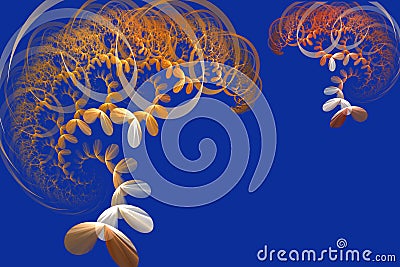 The swirl abstract bonsai tree Stock Photo