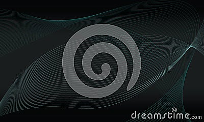 Swirl Abstract Line Style Background - Vector Vector Illustration
