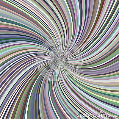 Swirl background from twisted spiral ray stripes Vector Illustration