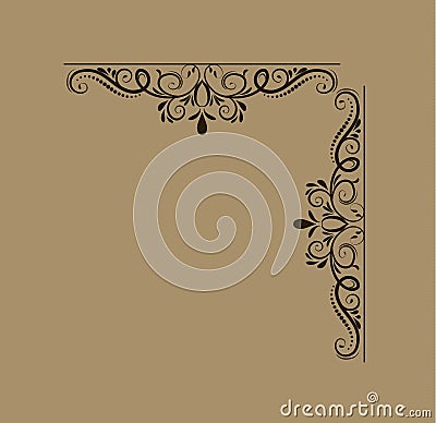 Swirl floral design Vector Illustration