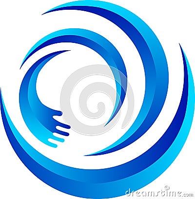 Swirl hand Vector Illustration